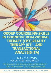 Group Counseling Skills in Cognitive Behavioural Therapy (CBT), Reality Therapy (RT) and Transactional Analysis (TA)