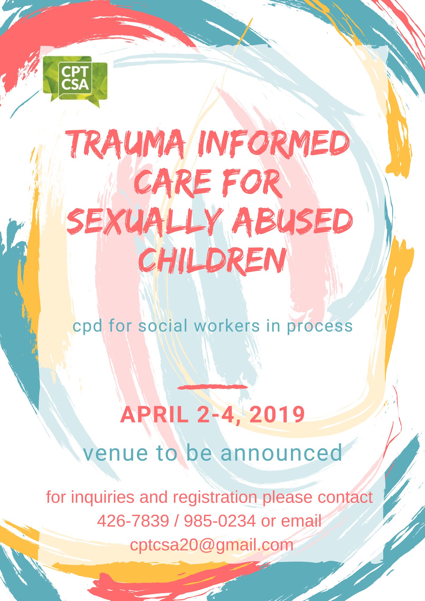 Trauma Informed Care for Sexually Abused Children – April 2-4,2019 ...